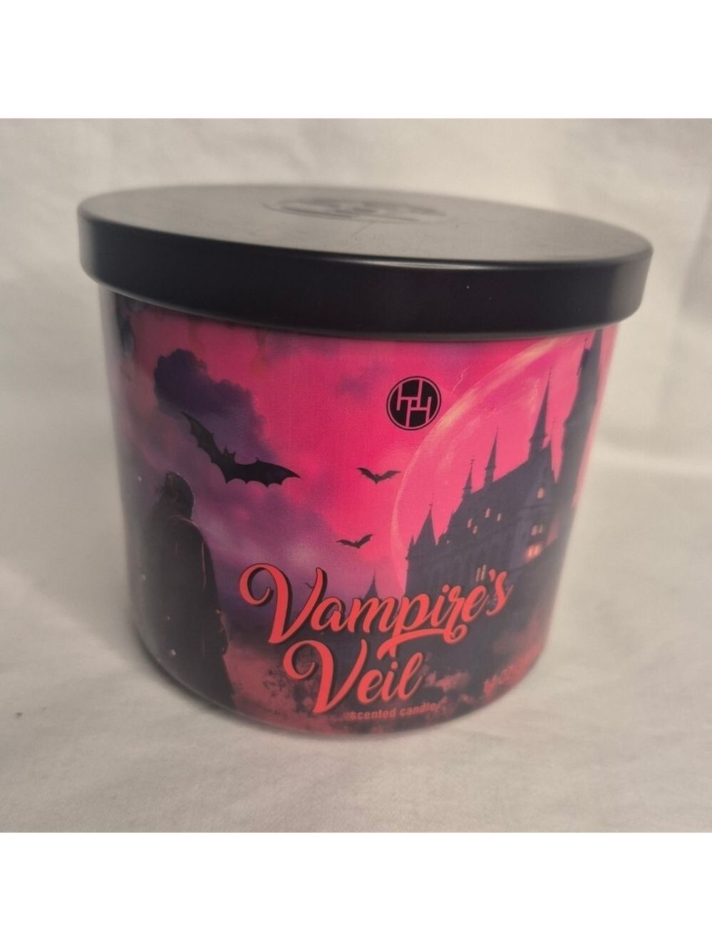 Huntington Home Vampire's Veil Scented Candle - Pink and Black